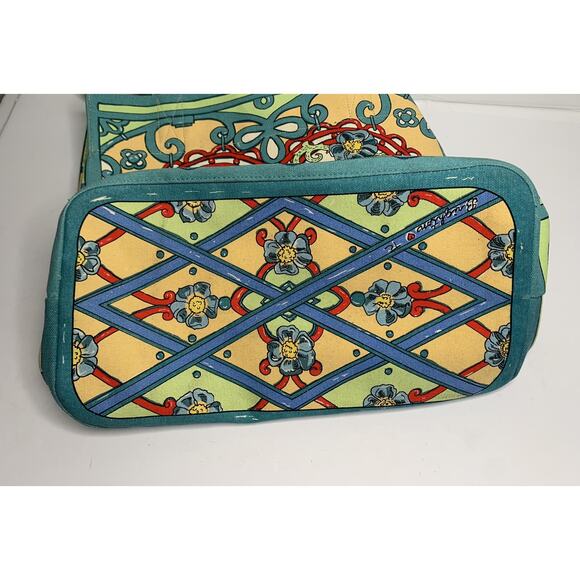 Brighton A winters love colorful canvas large tote bag - Picture 12 of 12